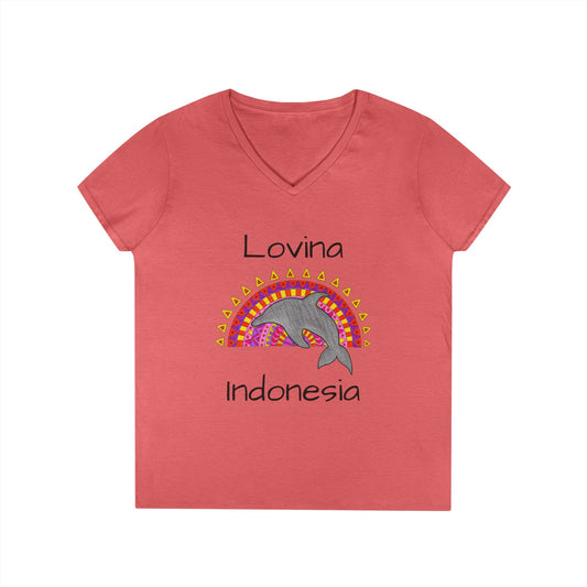 Lovina Dolphin V-Neck T-Shirt