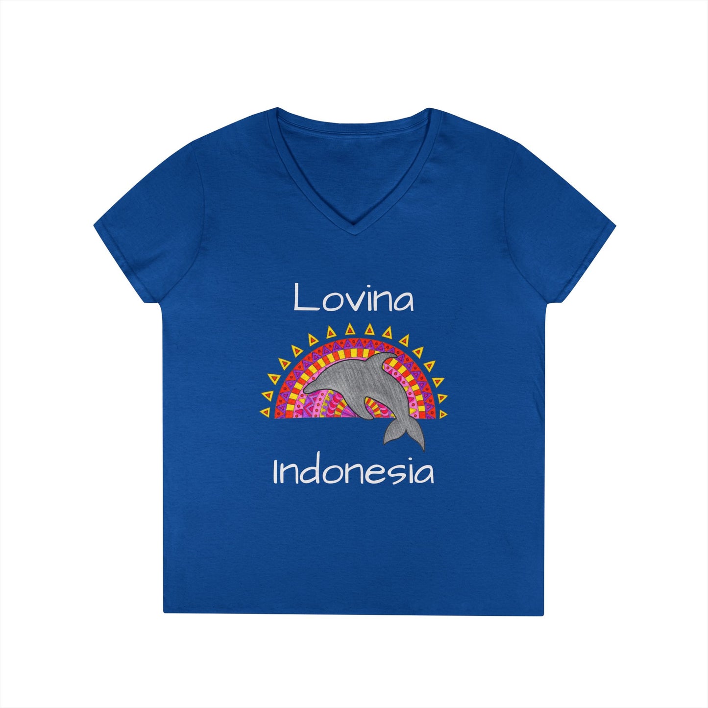 Lovina Dolphin V-Neck T-Shirt