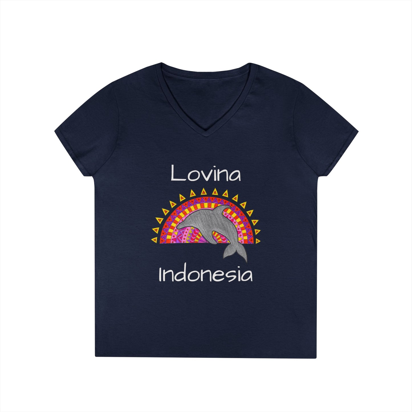 Lovina Dolphin V-Neck T-Shirt