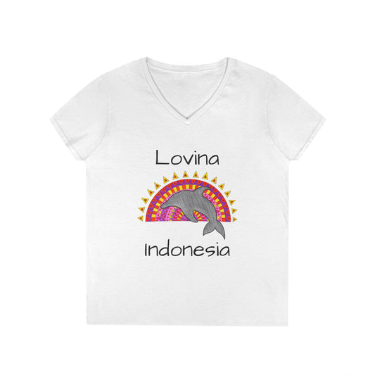 Lovina Dolphin V-Neck T-Shirt