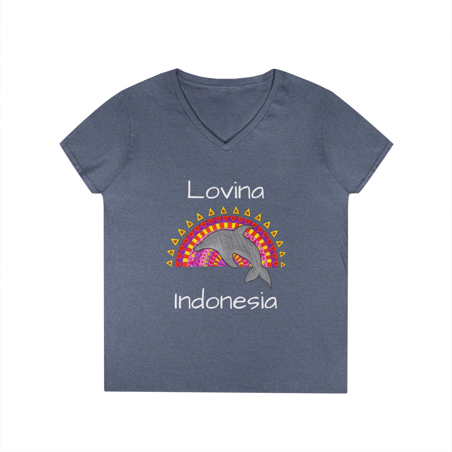 Lovina Dolphin V-Neck T-Shirt