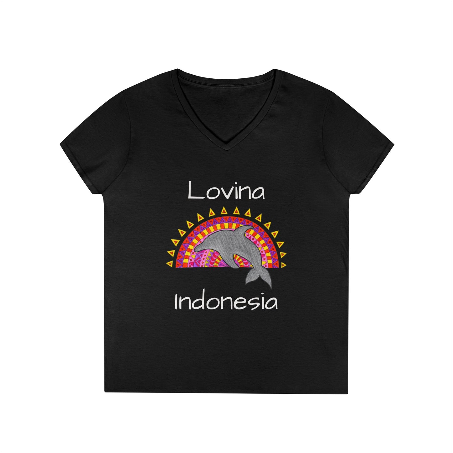 Lovina Dolphin V-Neck T-Shirt