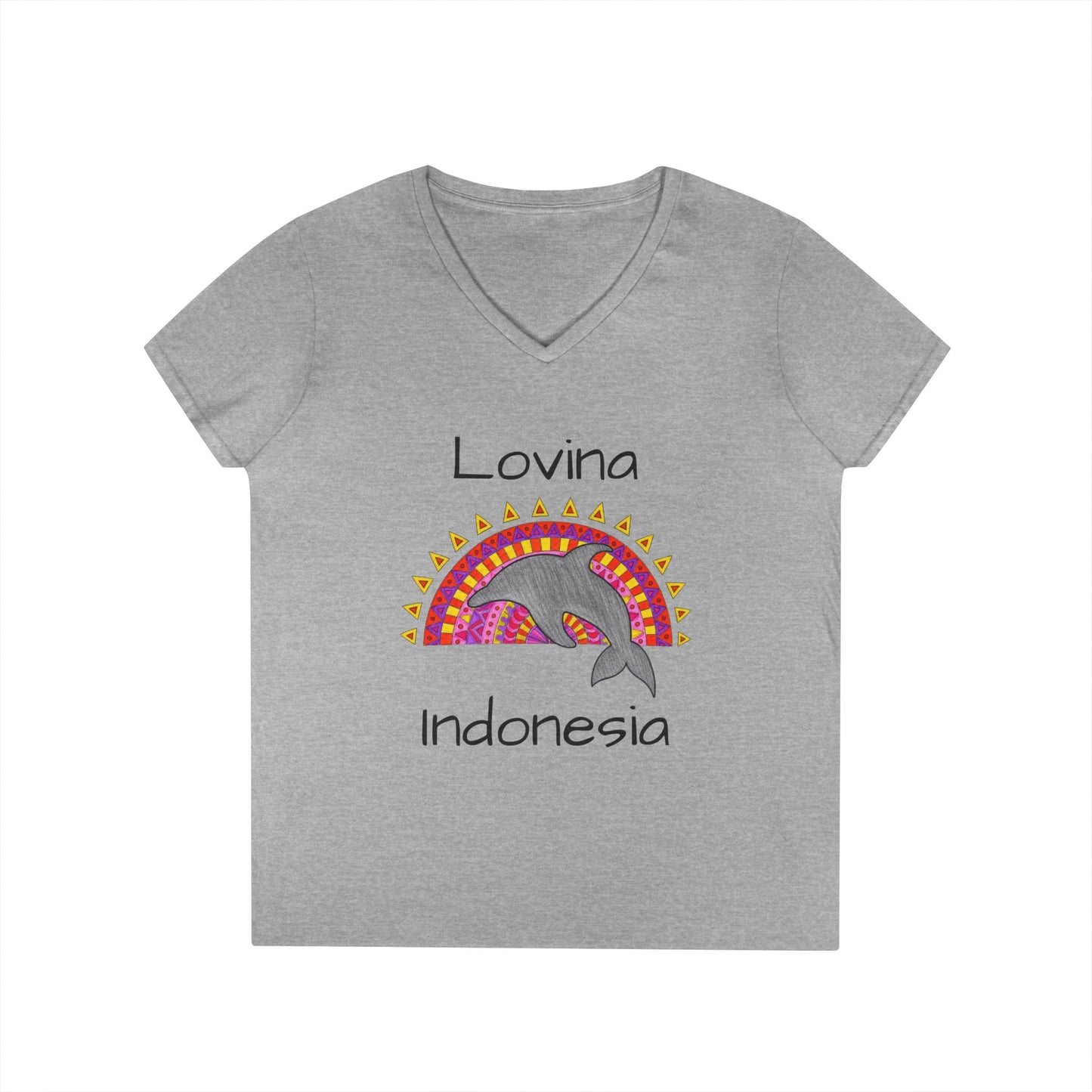 Lovina Dolphin V-Neck T-Shirt