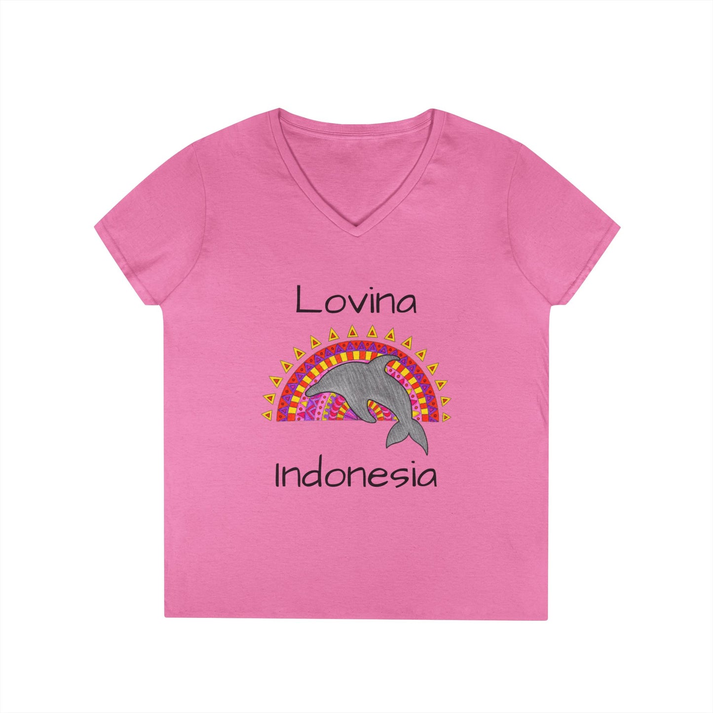 Lovina Dolphin V-Neck T-Shirt