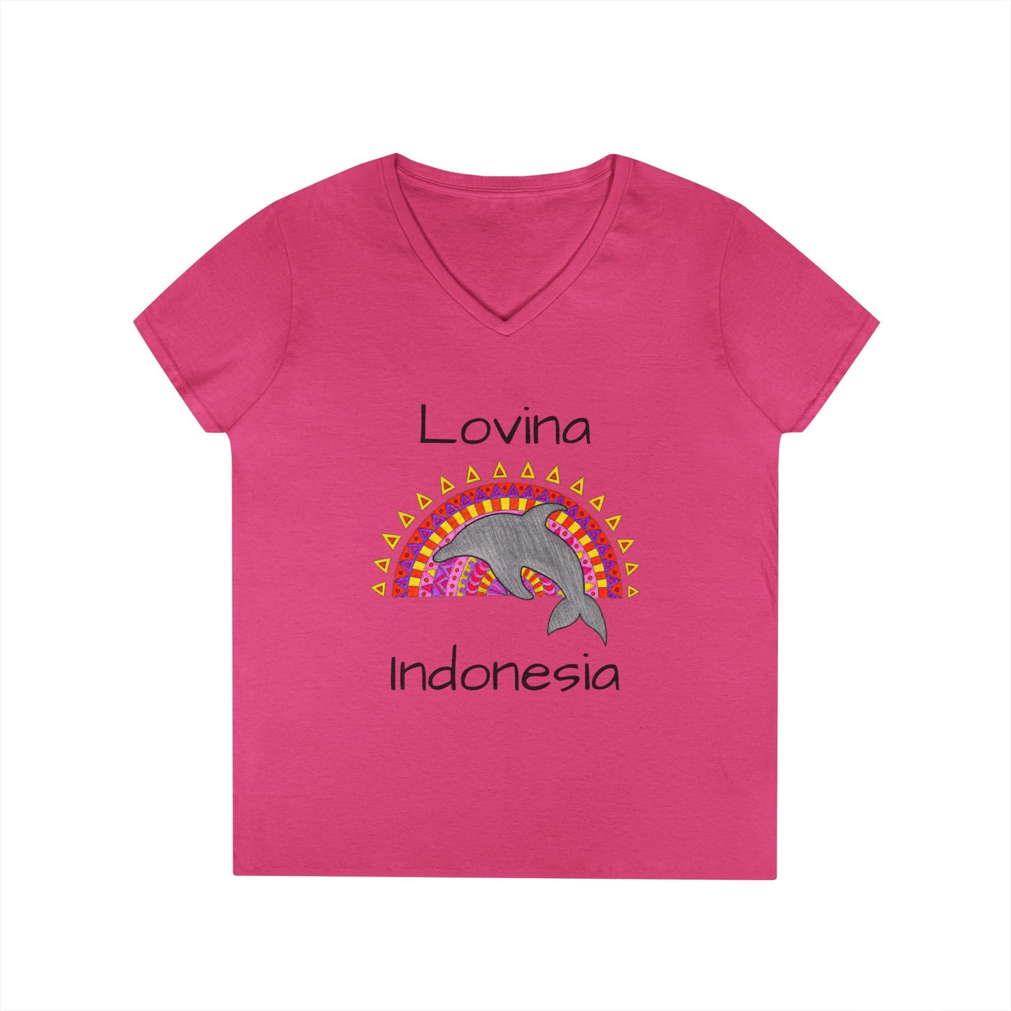 Lovina Dolphin V-Neck T-Shirt