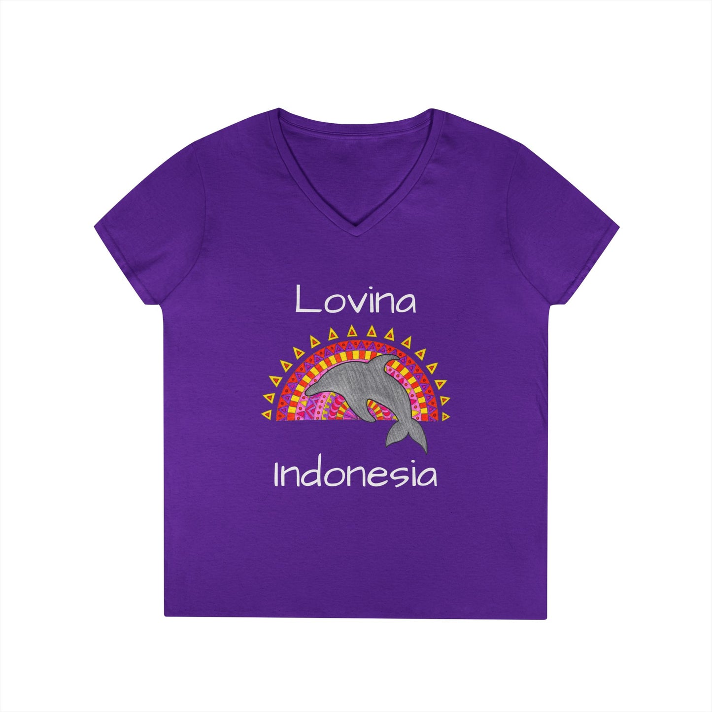 Lovina Dolphin V-Neck T-Shirt