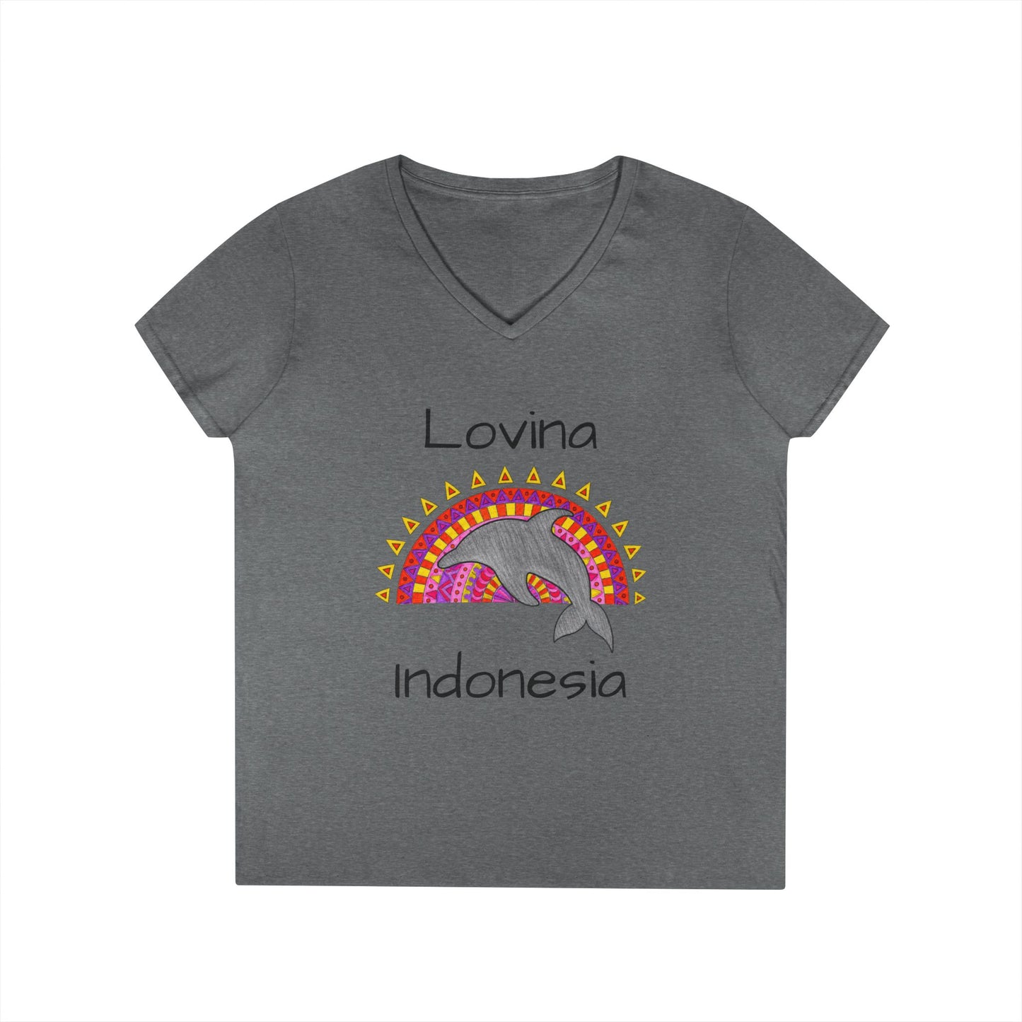 Lovina Dolphin V-Neck T-Shirt