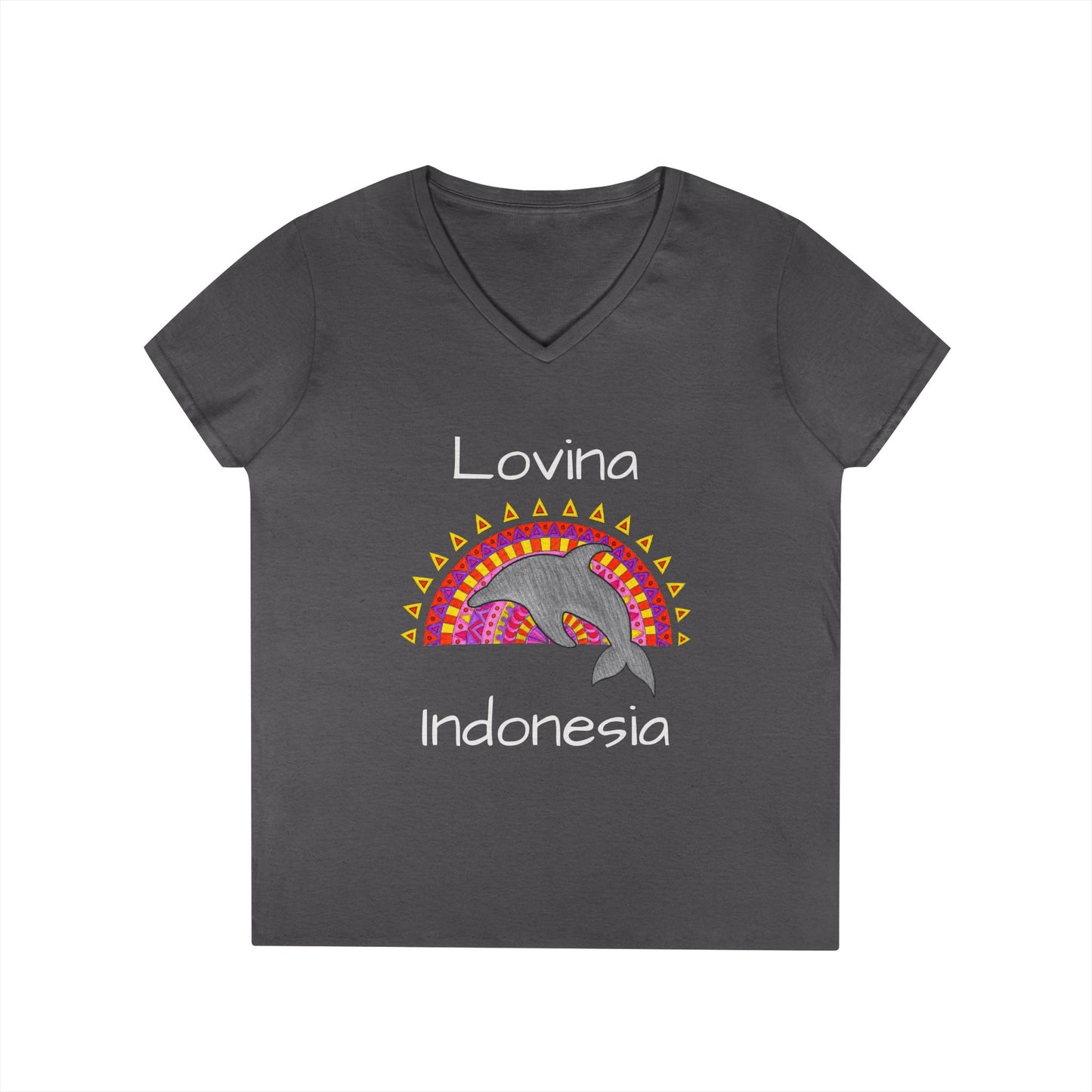 Lovina Dolphin V-Neck T-Shirt