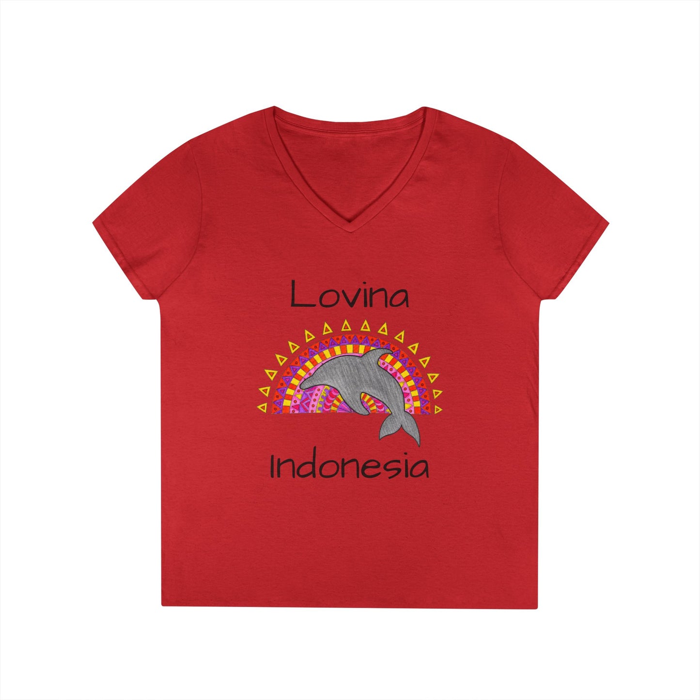 Lovina Dolphin V-Neck T-Shirt